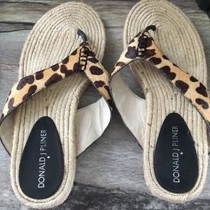 Donald Pliner Leopard Print Sandals